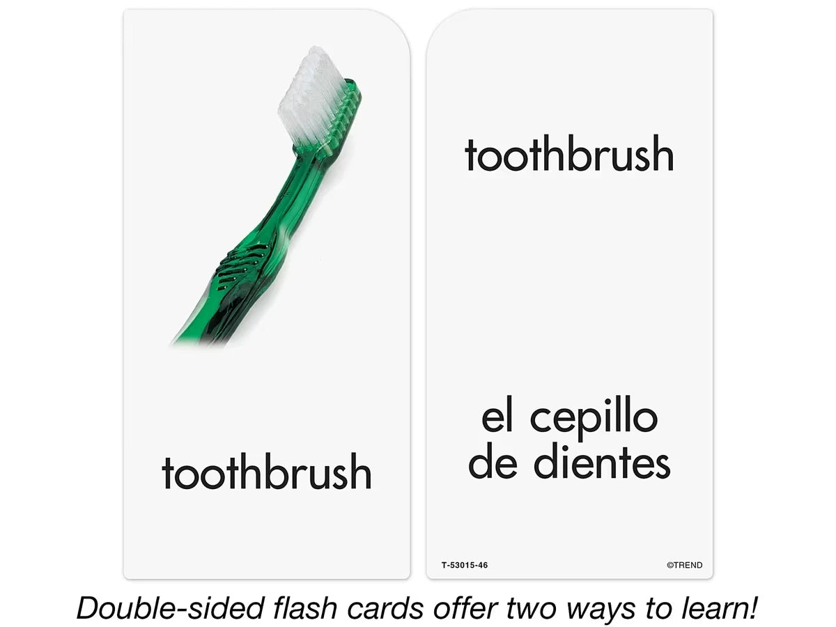 Around-The-Home Picture-Words Bilingual Flash Cards - US 8644