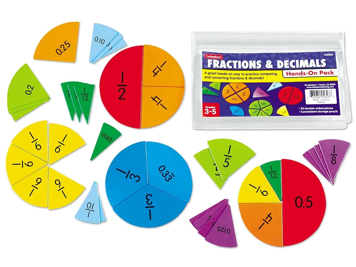 Fractions & Decimals Hands-On Student Pack - US 7145