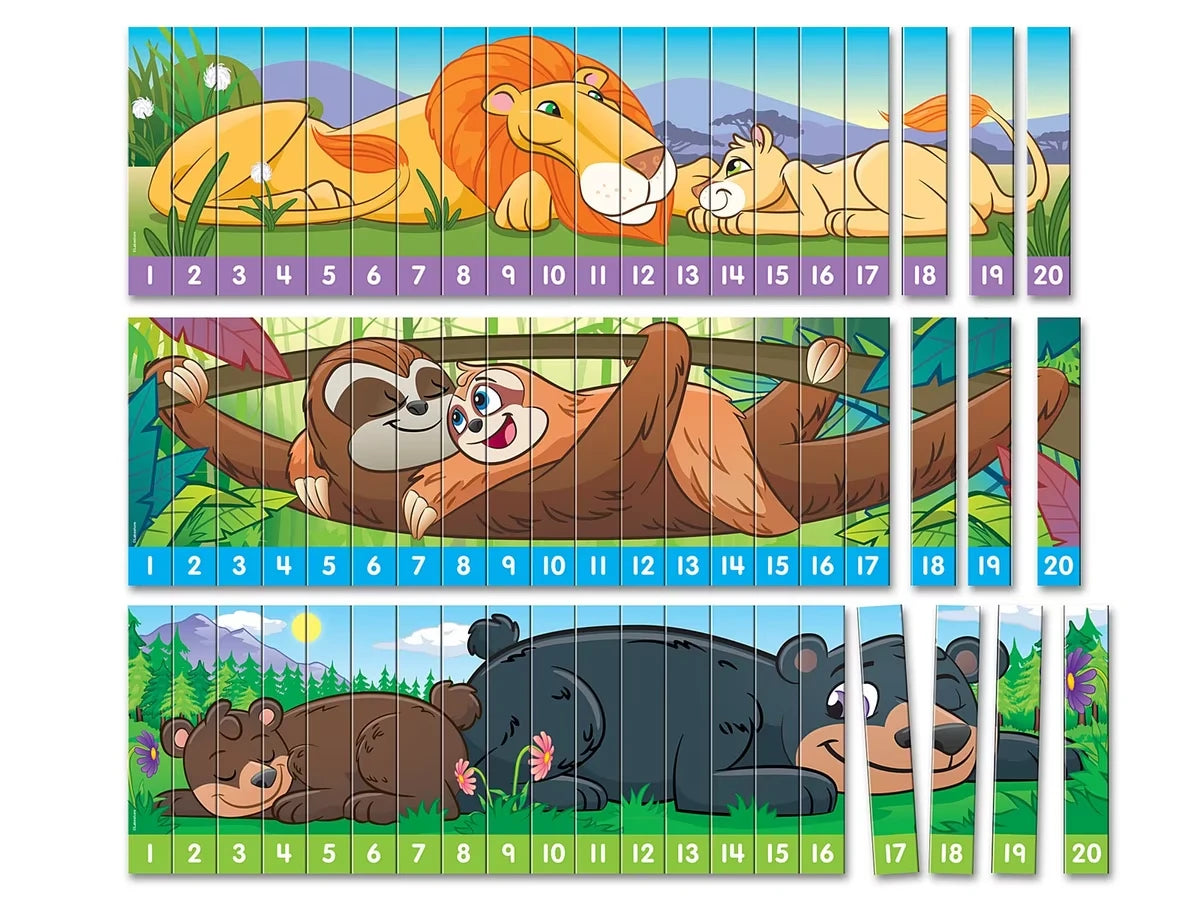 Sequencing Numbers 1-20 Puzzles - Set of 3 - US 7536