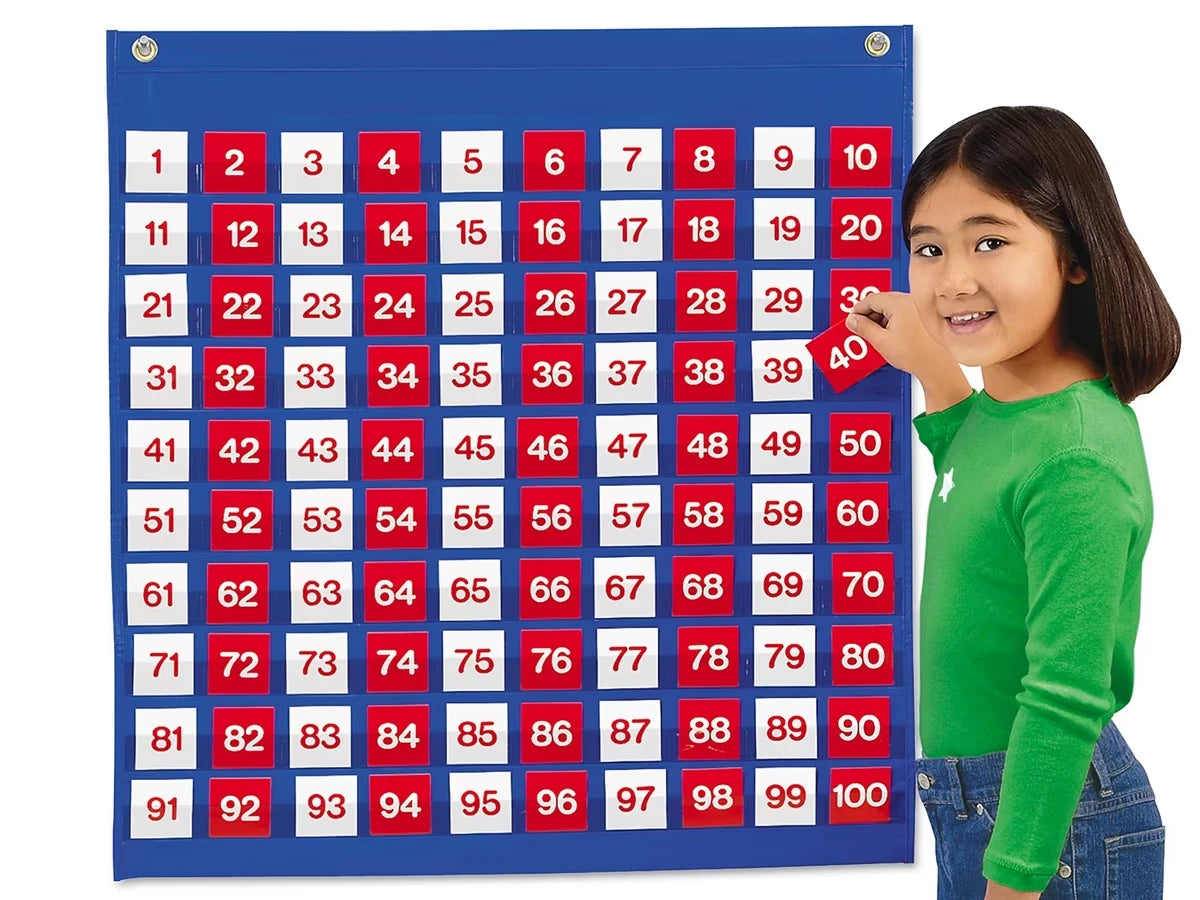 1-100 Pocket Chart Kit - US 8974