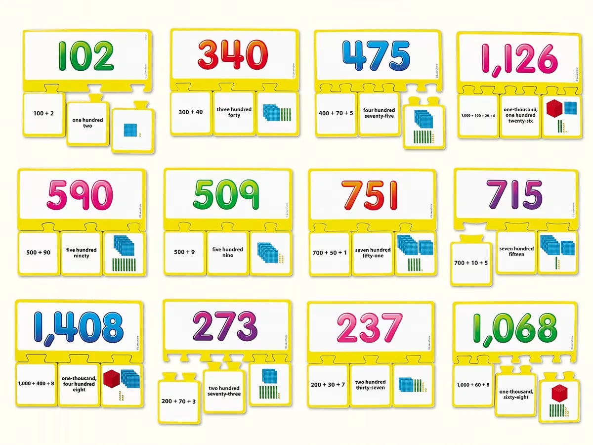 Place Value Equivalency Puzzles - US 9642