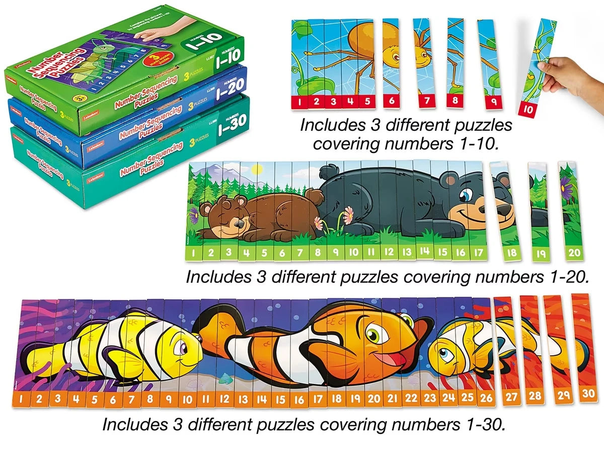 Number Sequencing Puzzles - Complete Set - US 5229