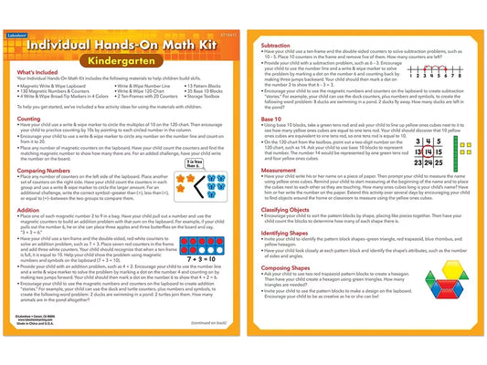 Individual Hands-On Math Kit – Kindergarten - US 6987