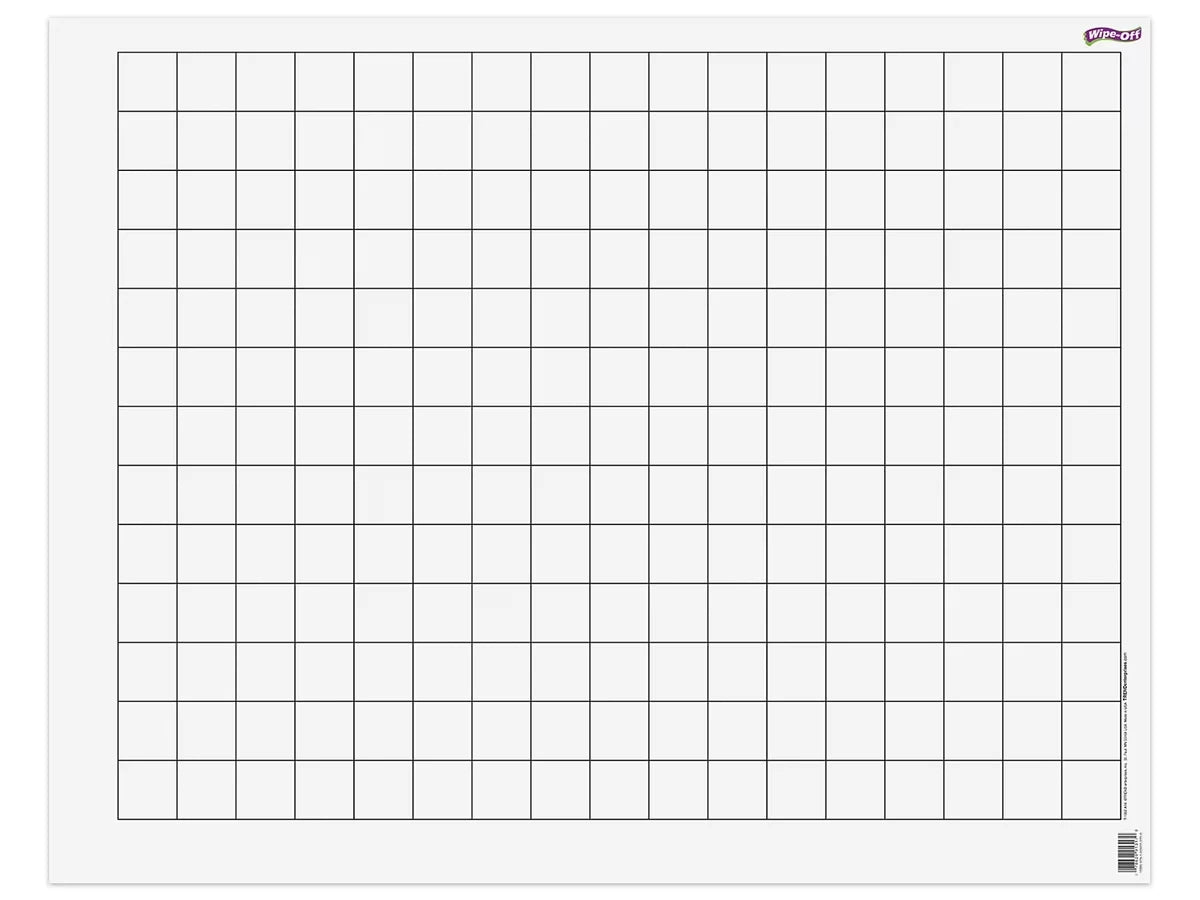 Giant Write & Wipe 1.5" Graph & Array Chart - US 2426