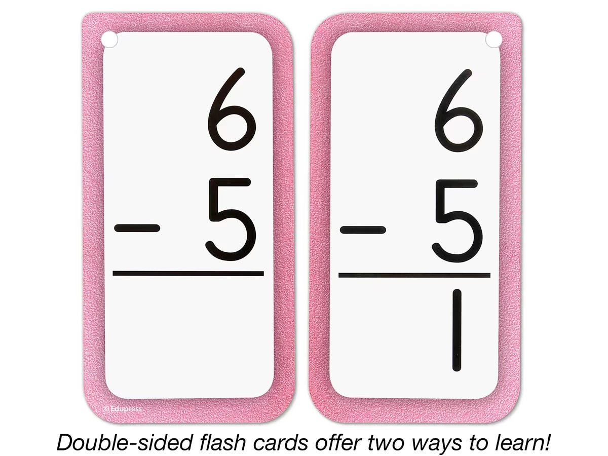 Subtraction All Facts 0-12 Flash Cards - US 8595