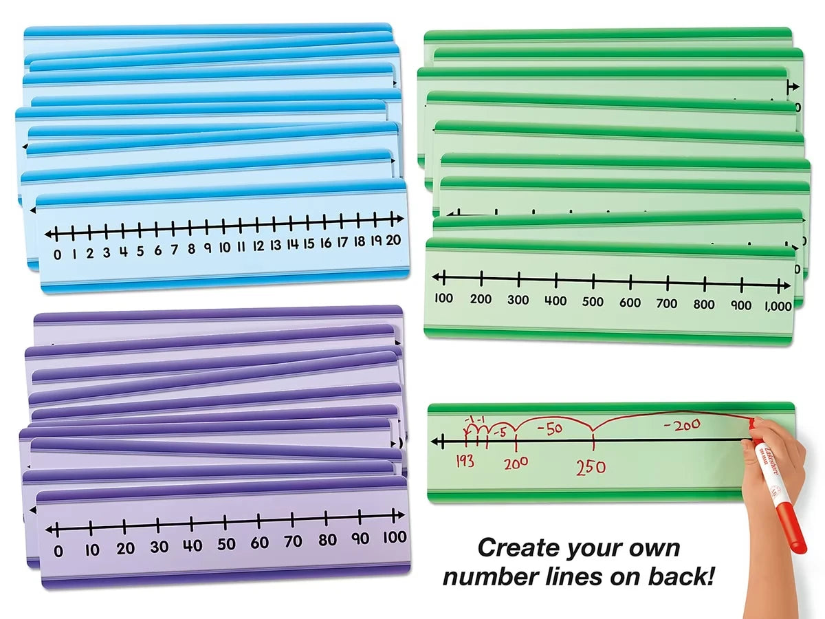 Student Write & Wipe Number Lines - Whole Numbers - US 7396