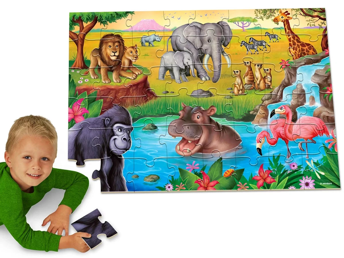 Safari Animals Floor Puzzle - US 8791