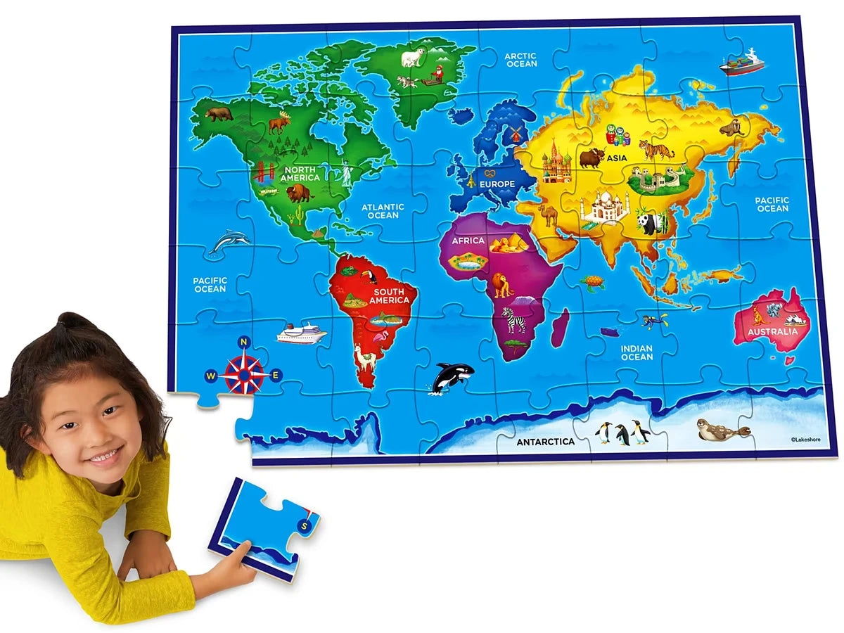 World Map Floor Puzzle - US 5379