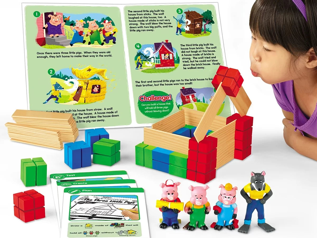 The Three Little Pigs Problem Solving STEM Kit - US 5309