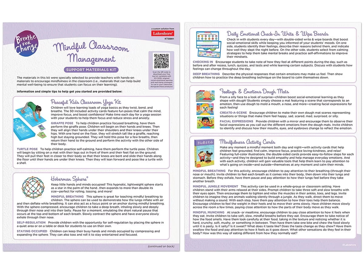 Breathe For Change Mindful Classroom Management - US 5982