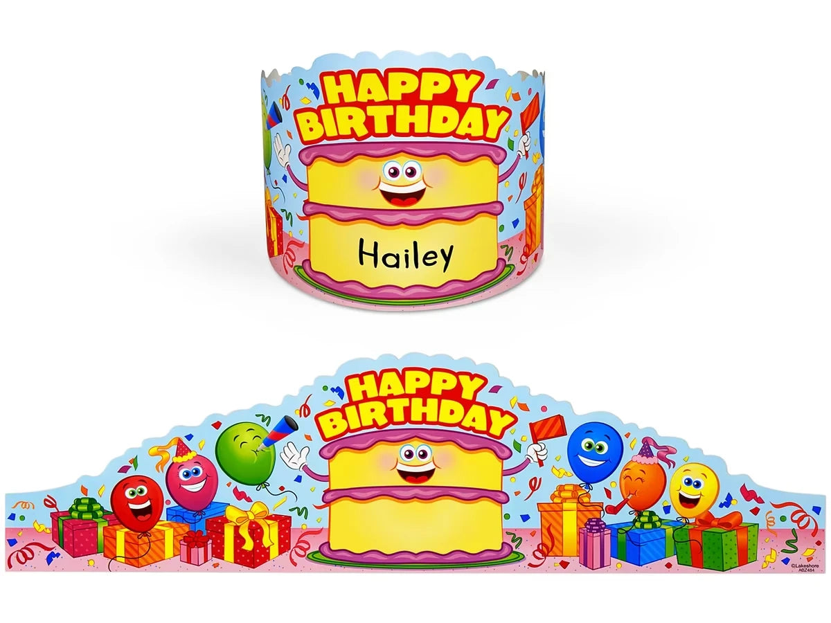 Smiling Cake Birthday Crowns - US 6672