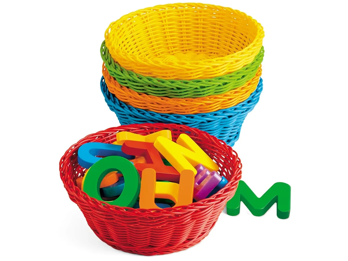 Dishwasher-Safe Round Multicolor Baskets - Set of 5 - US 6965