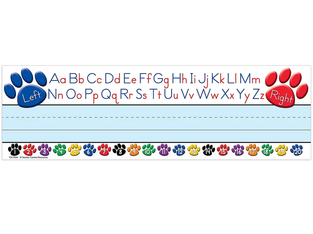 Paw Print Reference Nameplates - Pre K-K - US 8856