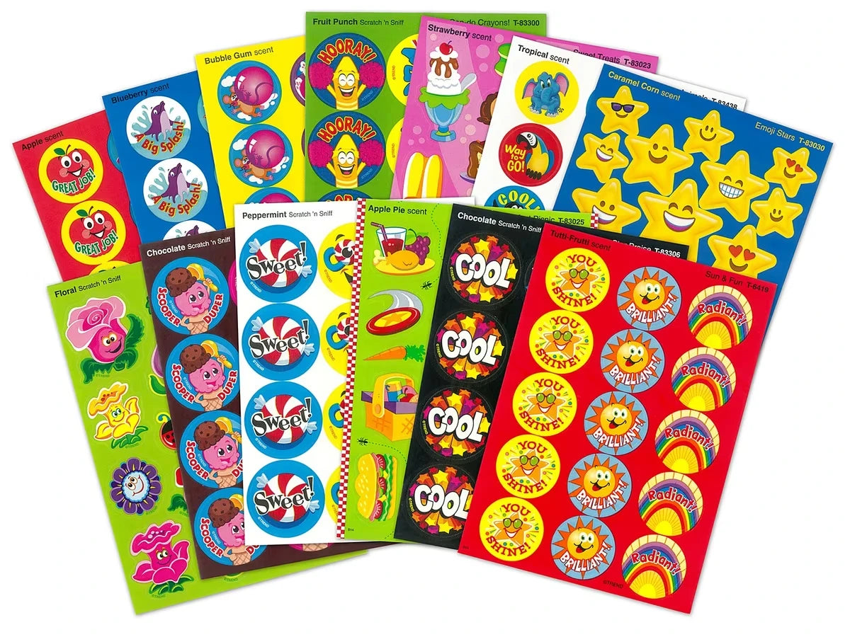Sweet-Scented Motivational Stickers - Variety Pack - US 8695