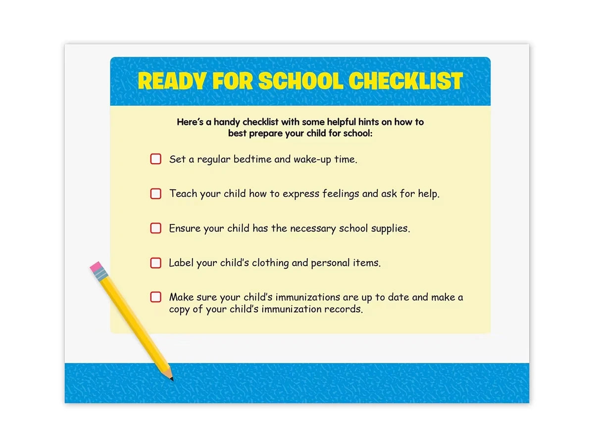 Ready for School Activity Calendar - US 2501