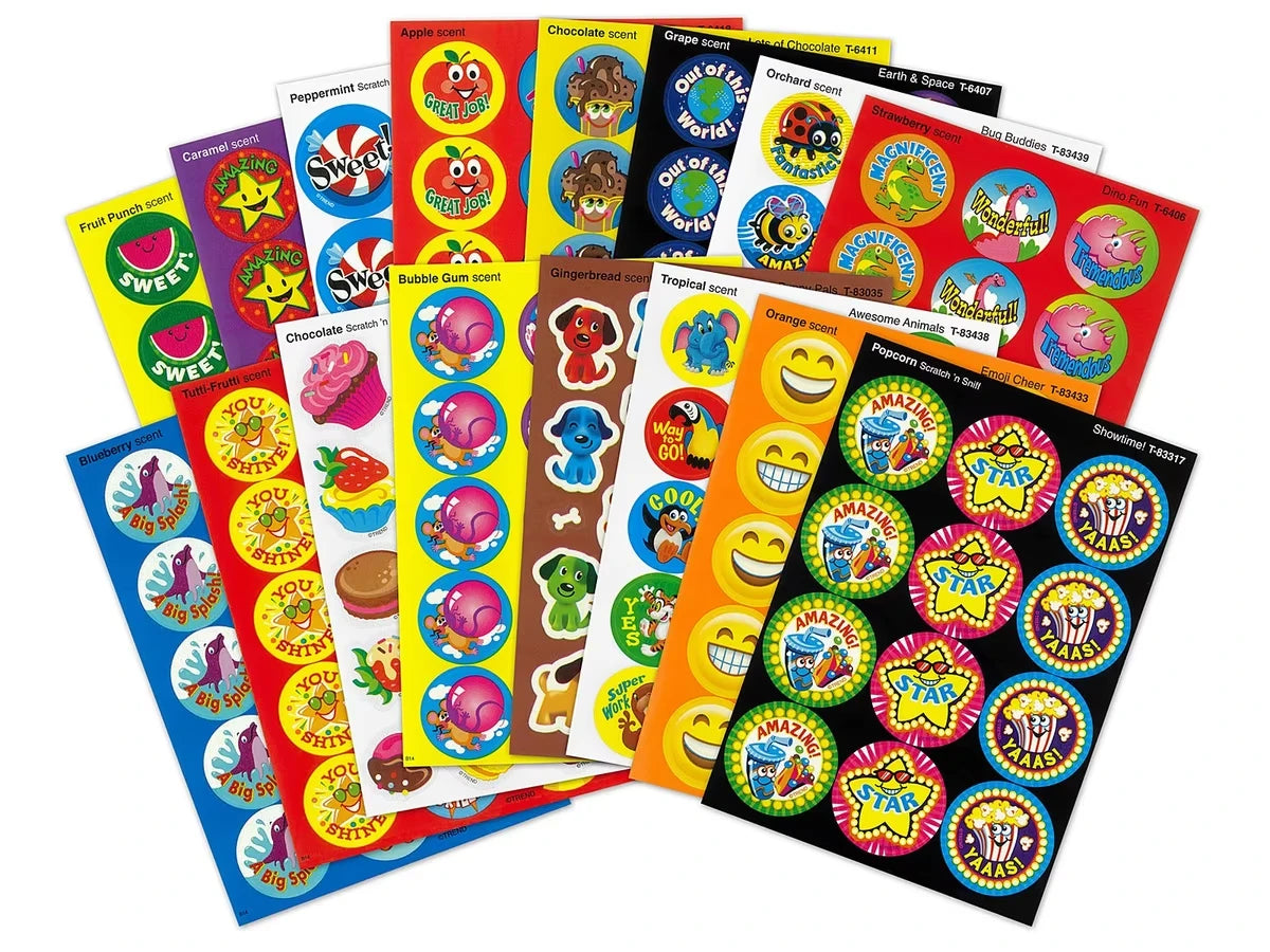 Kid’s Choice Scented Motivational Stickers - Variety Pack - US 5987