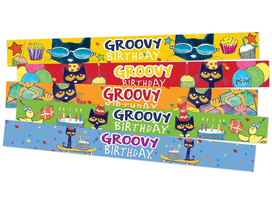 Pete the Cat® Birthday Slap Bracelets - US 1997