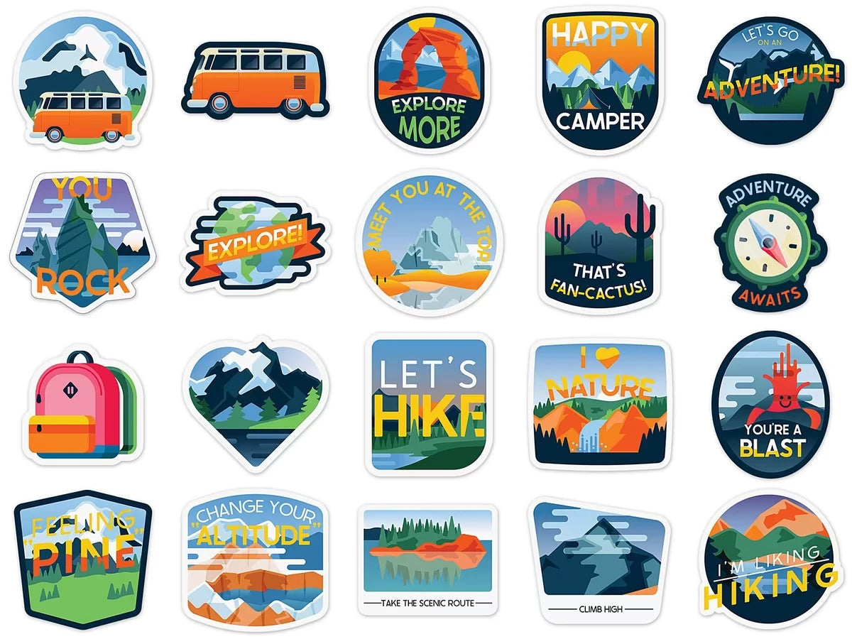 Adventure Vinyl Stickers - US 1012