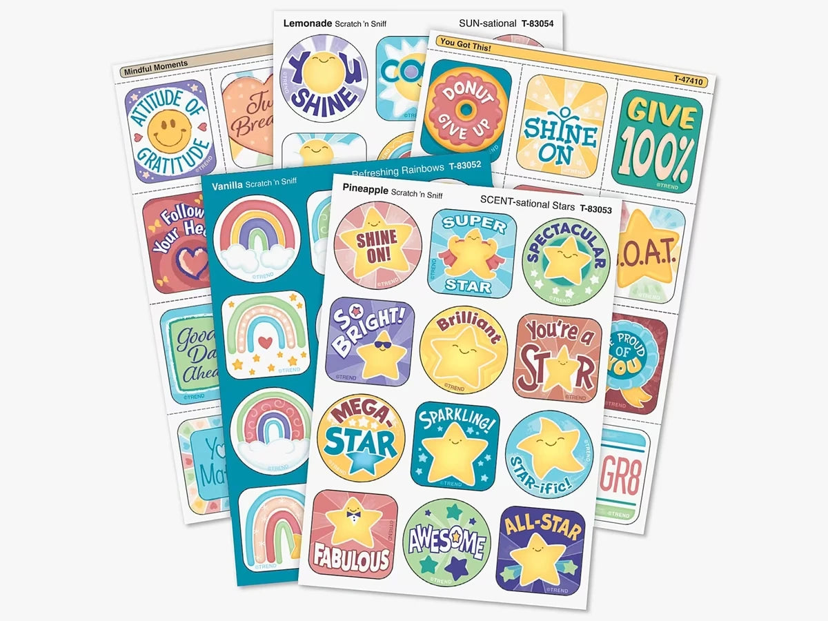 Be Your Best Scented Motivational Stickers - Variety Pack - US 6010