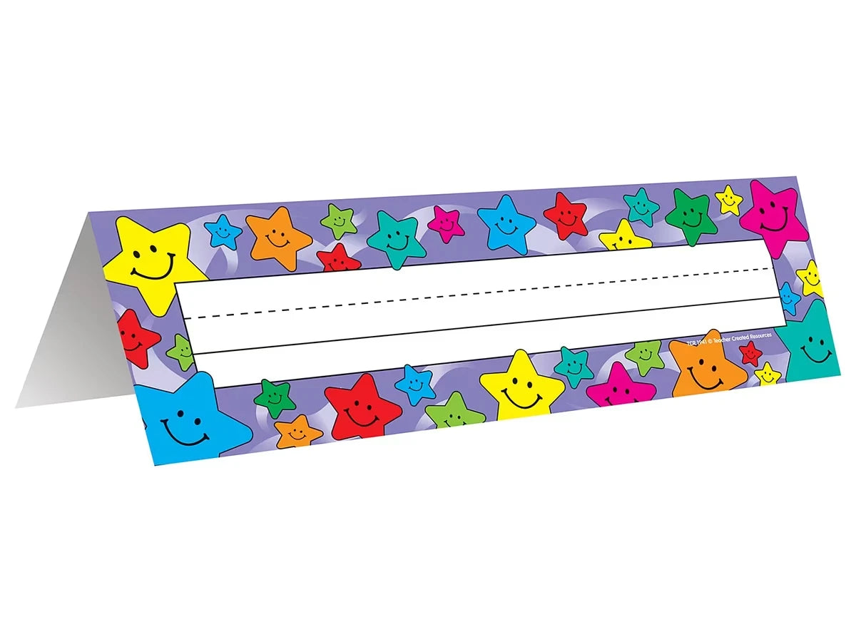 Happy Star Tented Nameplates - US 9499