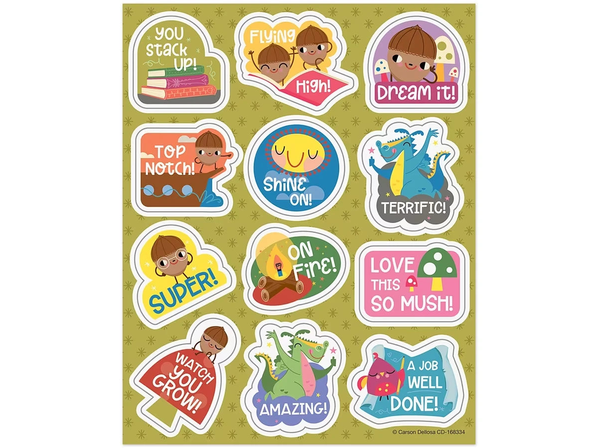 Fairy Tale Forest Motivational Stickers - US 4436