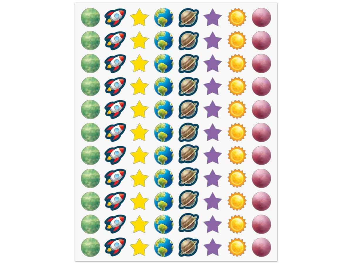 Outer Space Crew Mini Stickers - US 8827