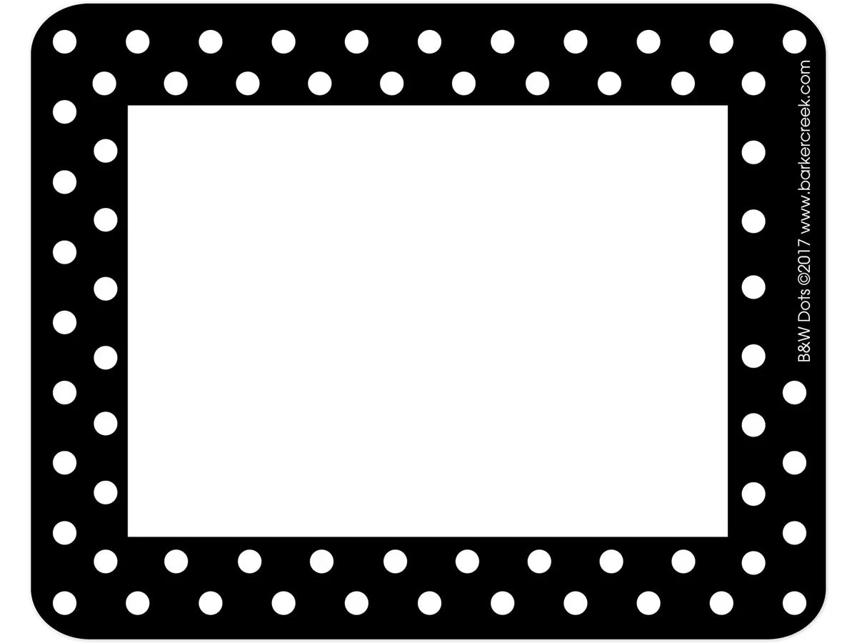 Black Polka Dot Name Tags - US 8003