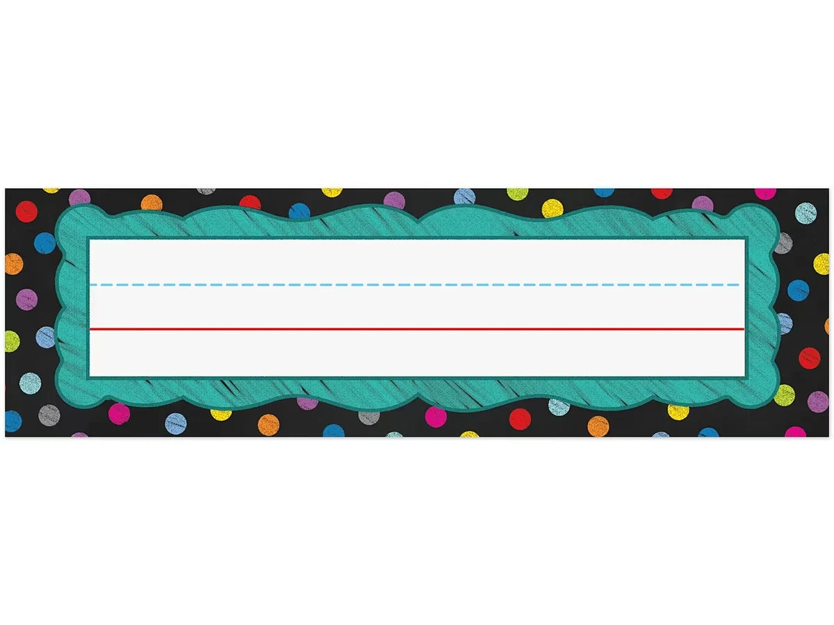 Colorful Chalkboard Nameplates - US 5099