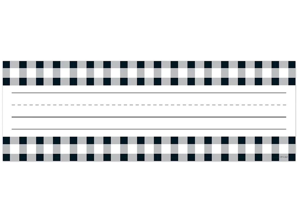 Black & White Buffalo Checkered Nameplates - US 4850