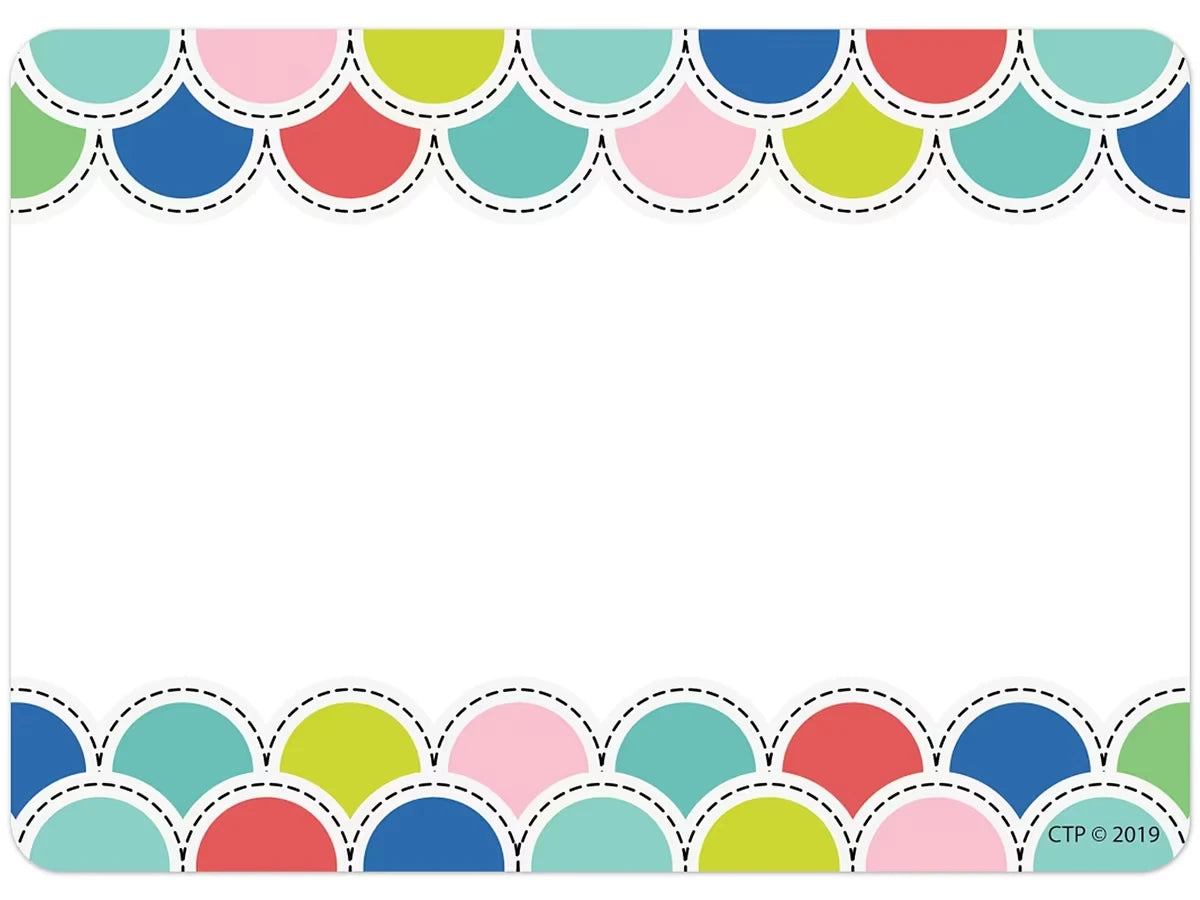 Poppin’ Scallops Name Tags - US 6850