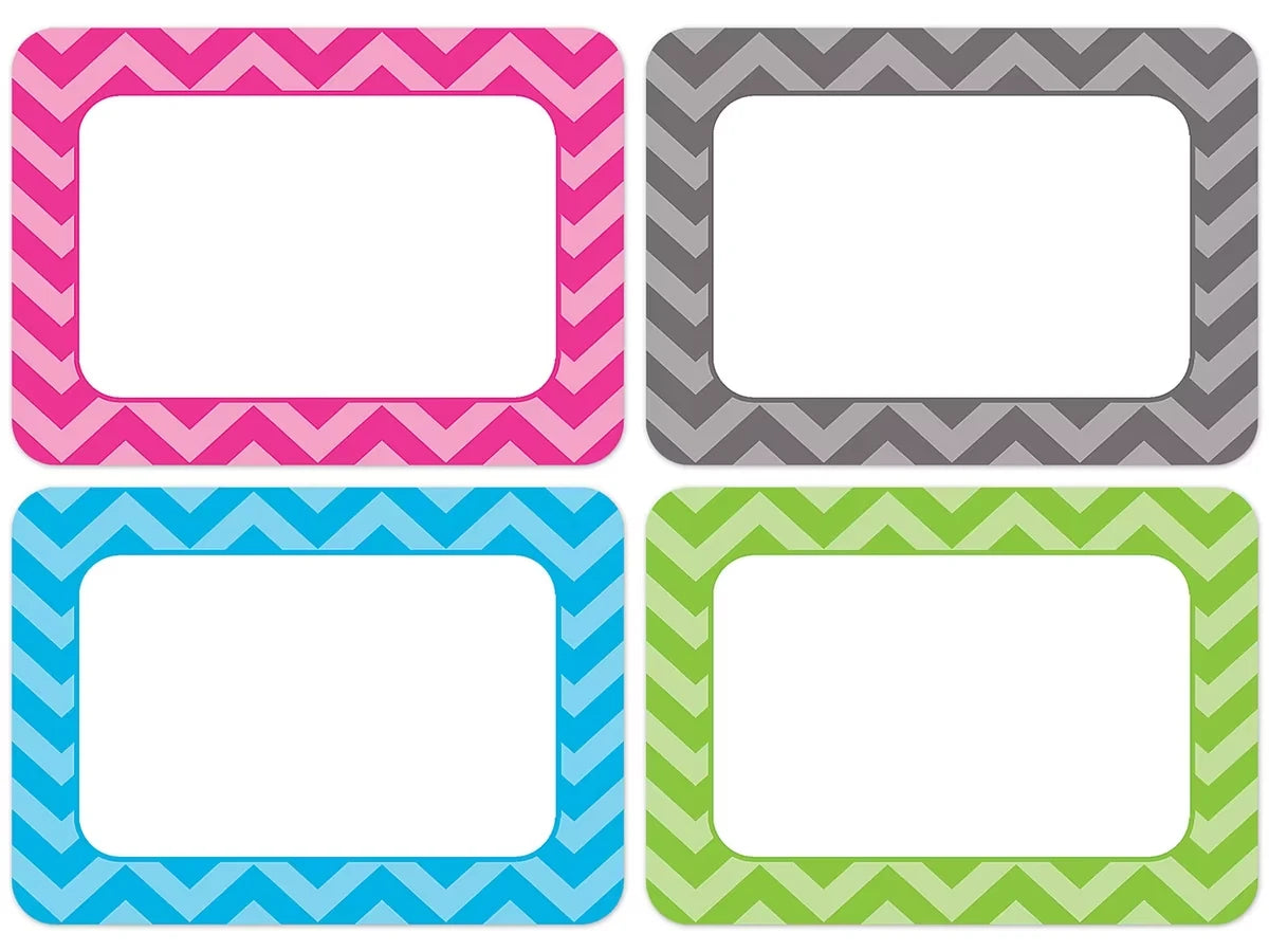 Chevron Name Tags - Variety Pack - US 1014