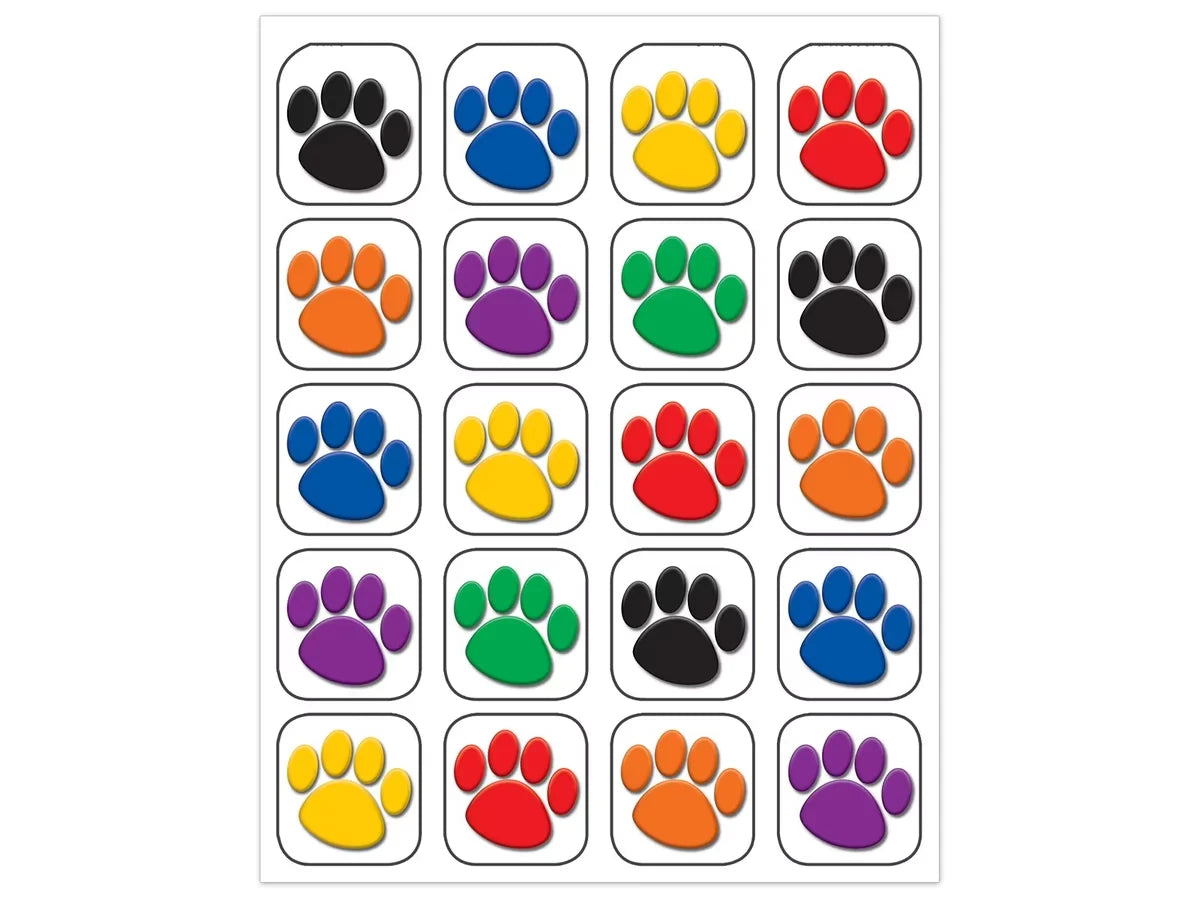 Paw Print Stickers - US 5199