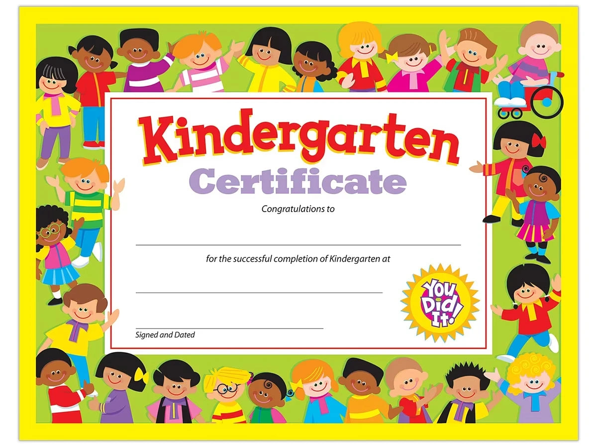 Kindergarten Graduation Certificates - US 4359