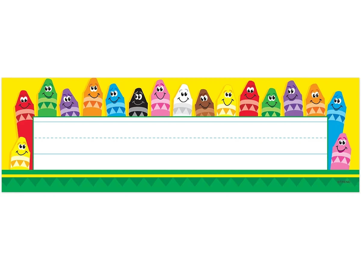 Happy Crayon Nameplates - US 4233