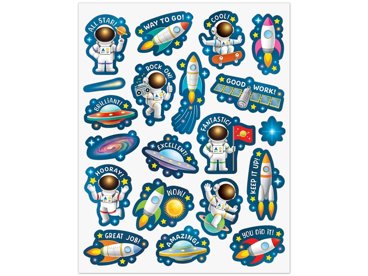 Outer Space Crew Stickers - US 1244