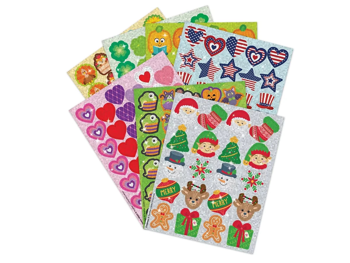 Holiday Celebration Stickers - Variety Pack - US 6946