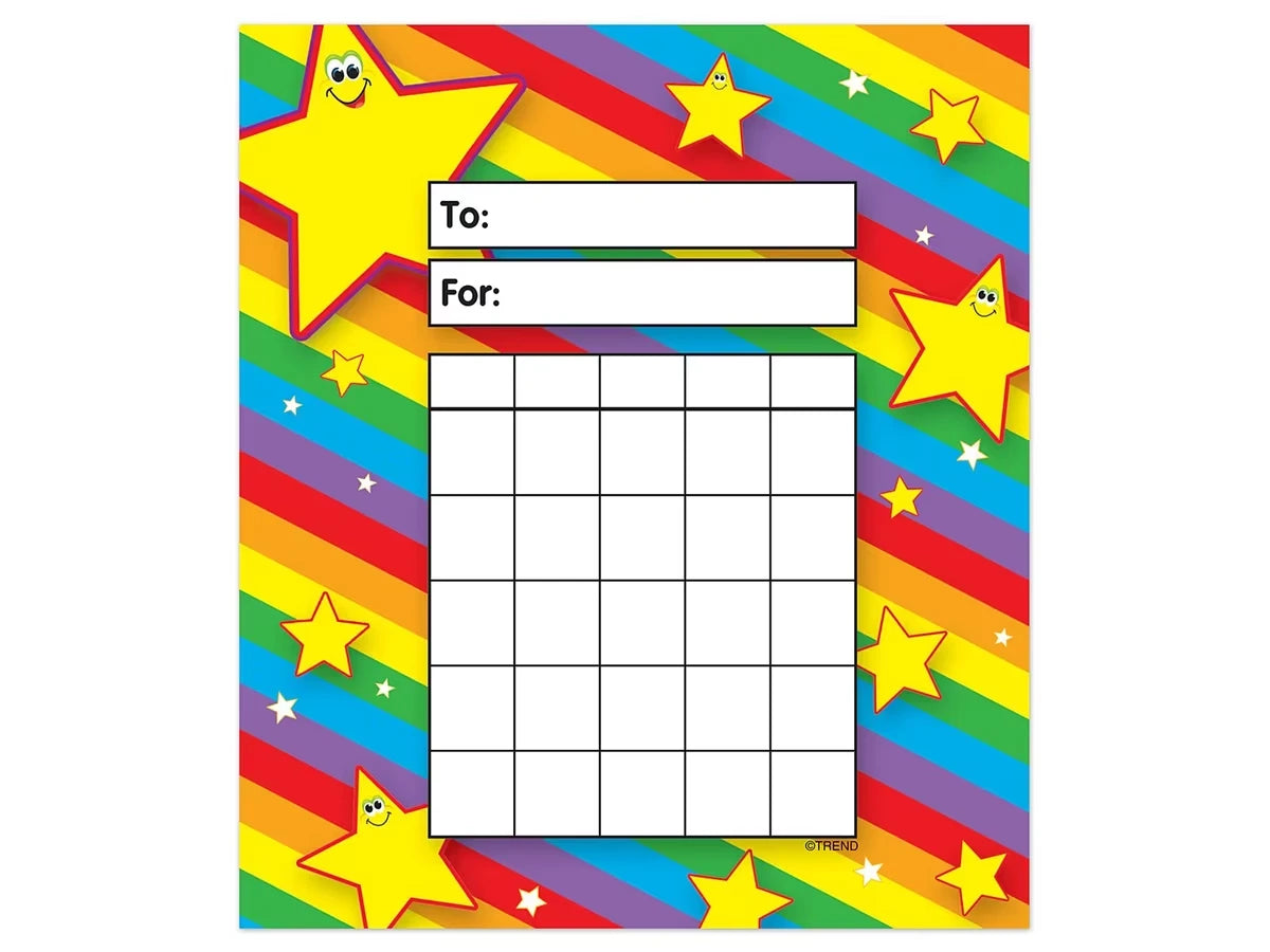 Rainbow & Star Mini Incentive Charts - US 5474