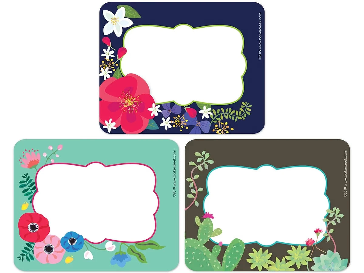 Petals & Prickles Name Tags - Variety Pack - US 8212