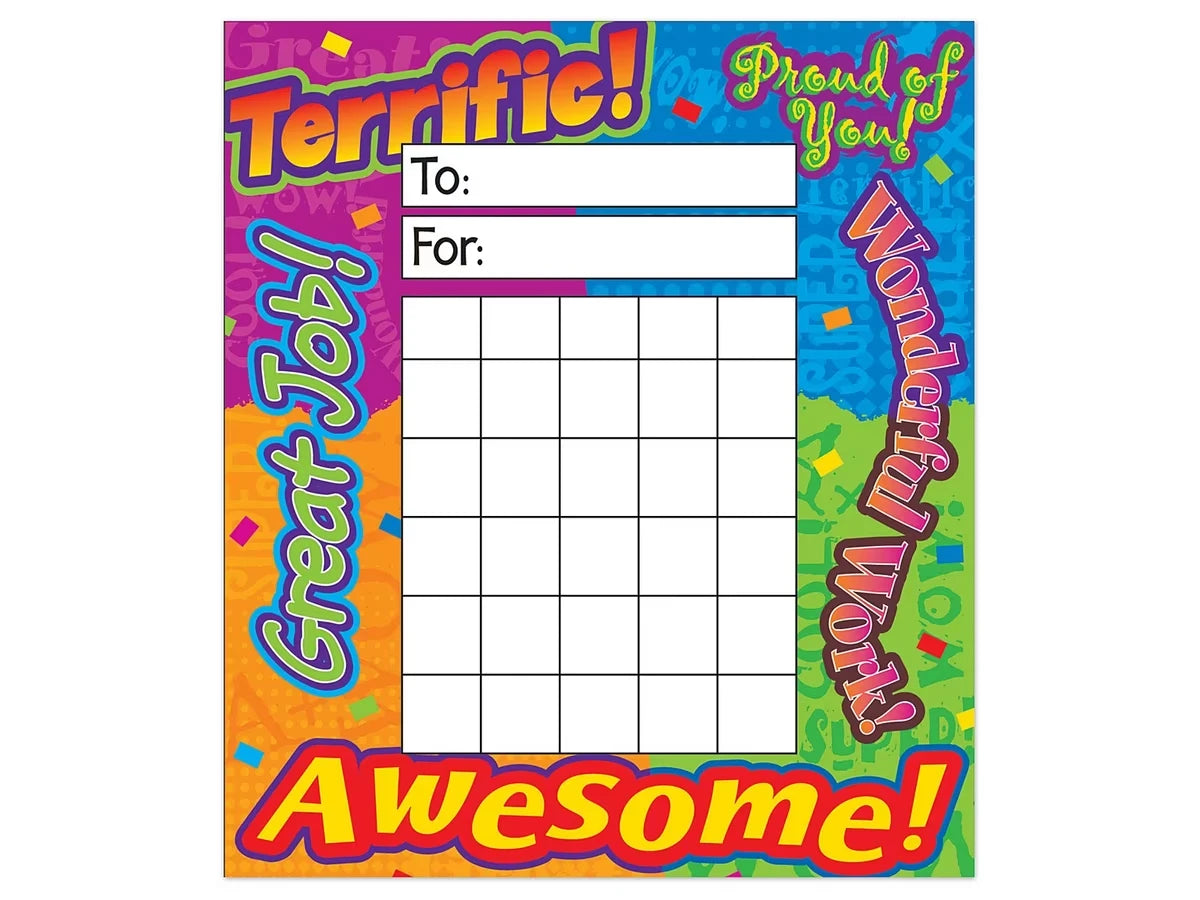 Motivational Mini Incentive Charts - US 9104