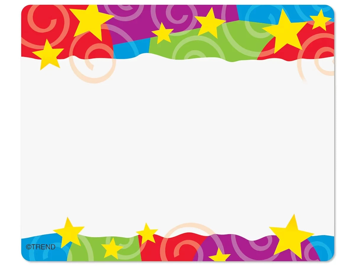 Stars ’n’ Swirls Name Tags - US 5900