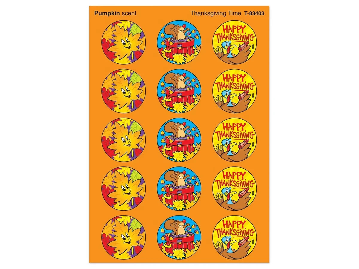 Thanksgiving Pumpkin-Scented Stickers - US 4547