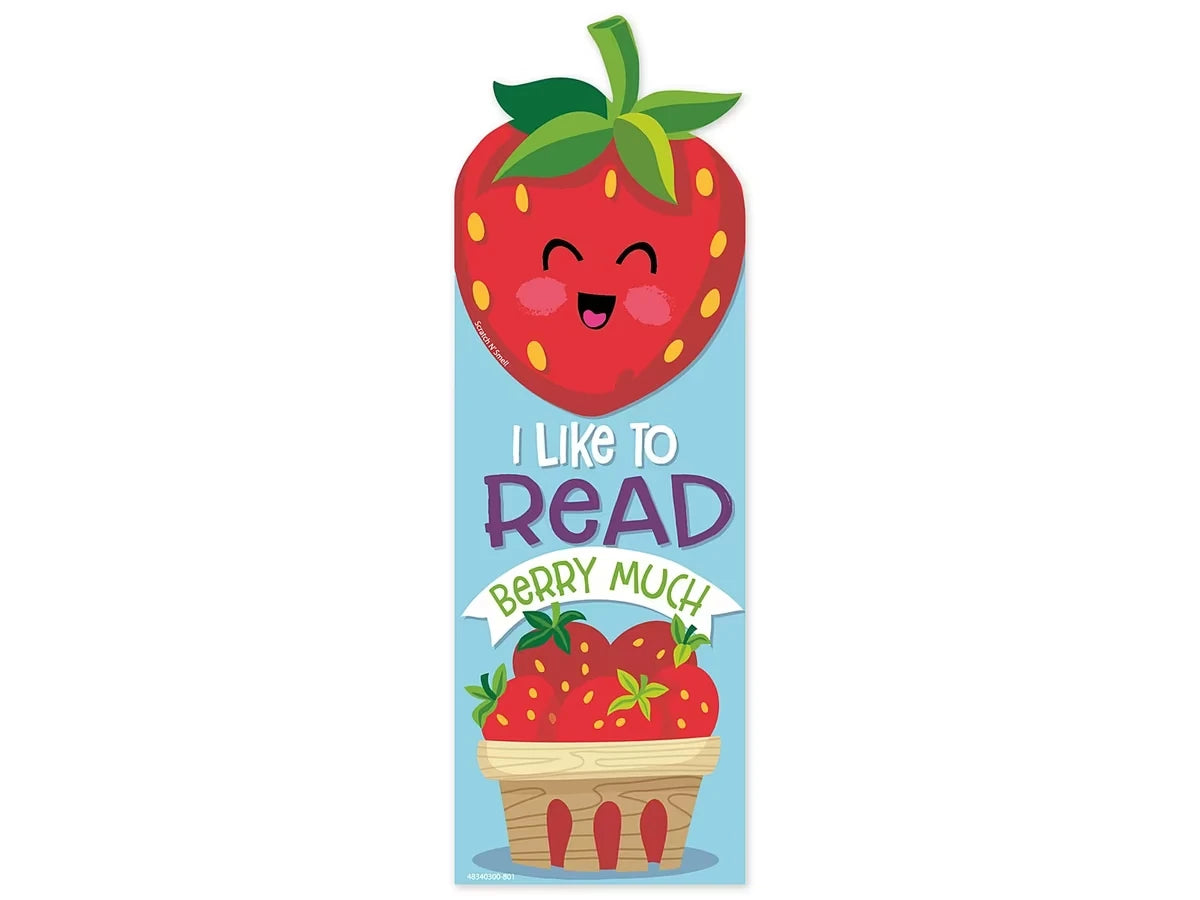 Strawberry-Scented Bookmarks - US 6007