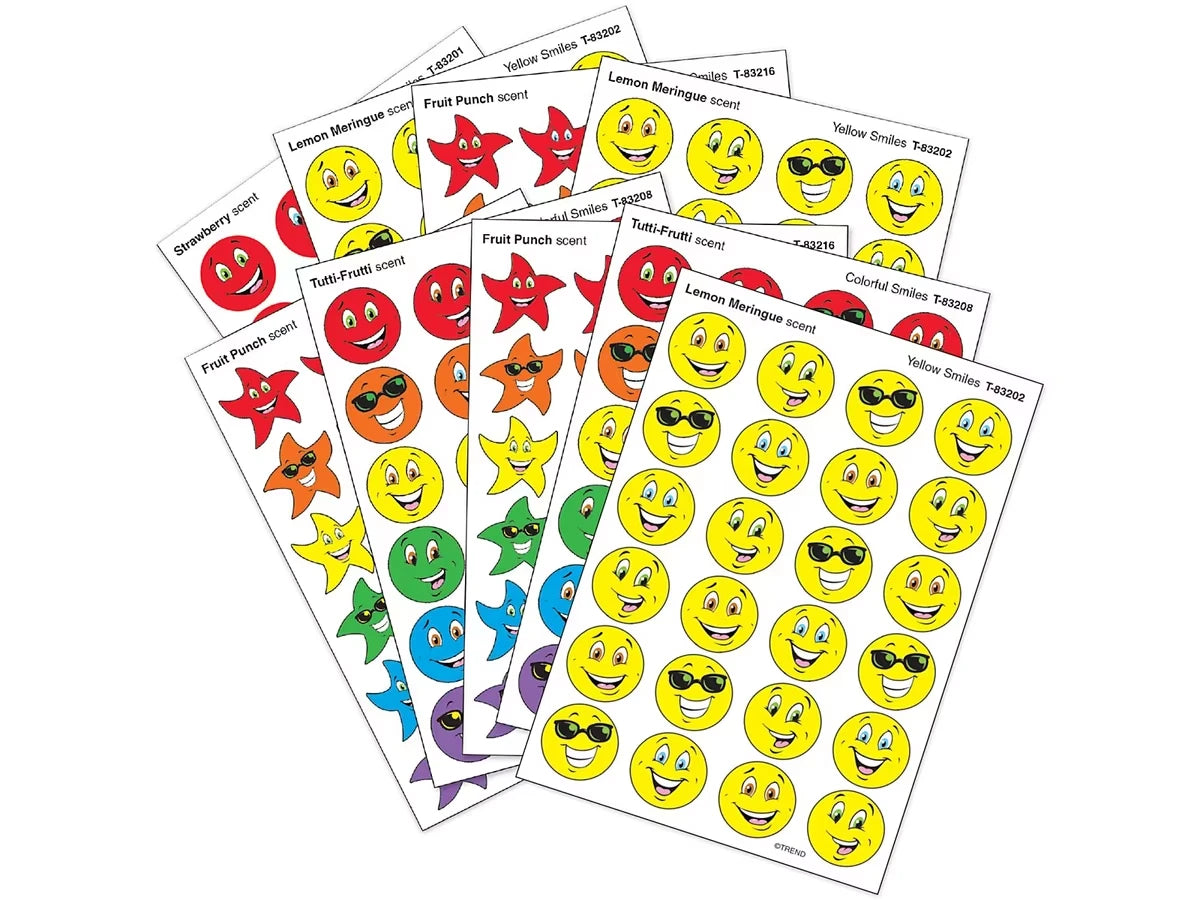 Smiley Face Scented Stickers - Variety Pack - US 7074