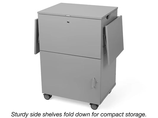 Flex-Space Store-It-All Mobile Locking Media Tower - Gray - US 6707