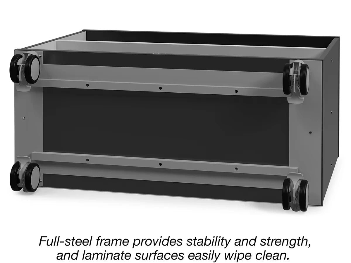 Modern Edge Mobile 2-Shelf All-Purpose Storage Unit - US 8432