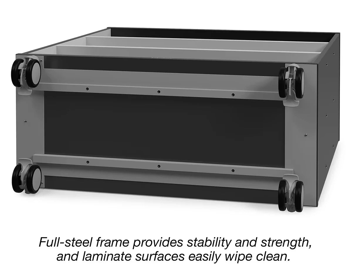 Modern Edge Mobile 3-Shelf All-Purpose Storage Unit - US 1388