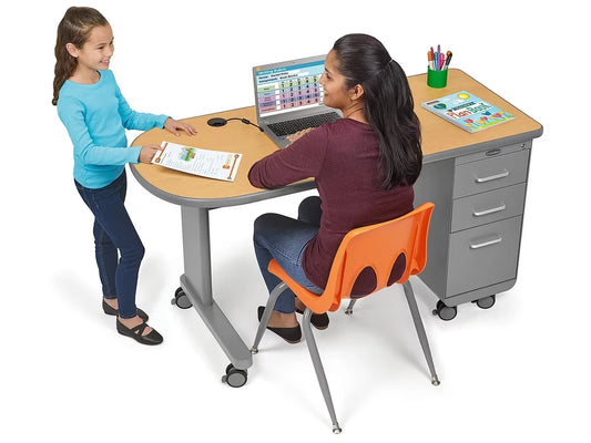 Flex-Space Mobile Teacher Desk - Maple - US 5023