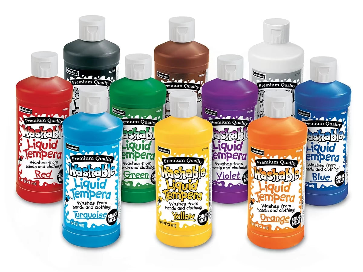 Lakeshore Fully Washable Liquid Tempera Paint - Pint - US 8597