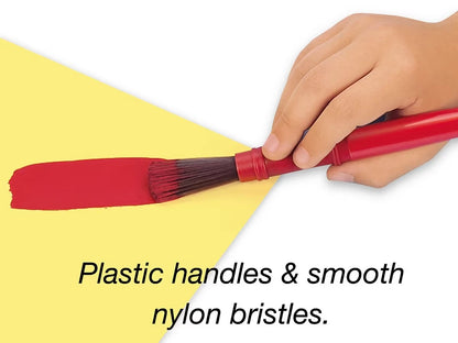 Nylon-Bristle Paintbrushes - Set of 10 - US 2745