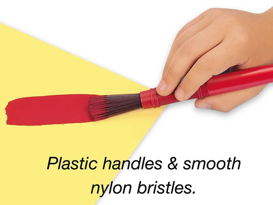 Nylon-Bristle Paintbrushes - Set of 10 - US 2745